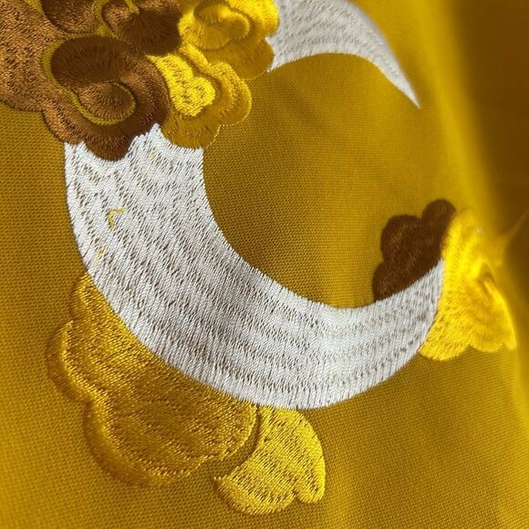 Golden Embroidered Women's Long Blouse L - Picture 5 of 16